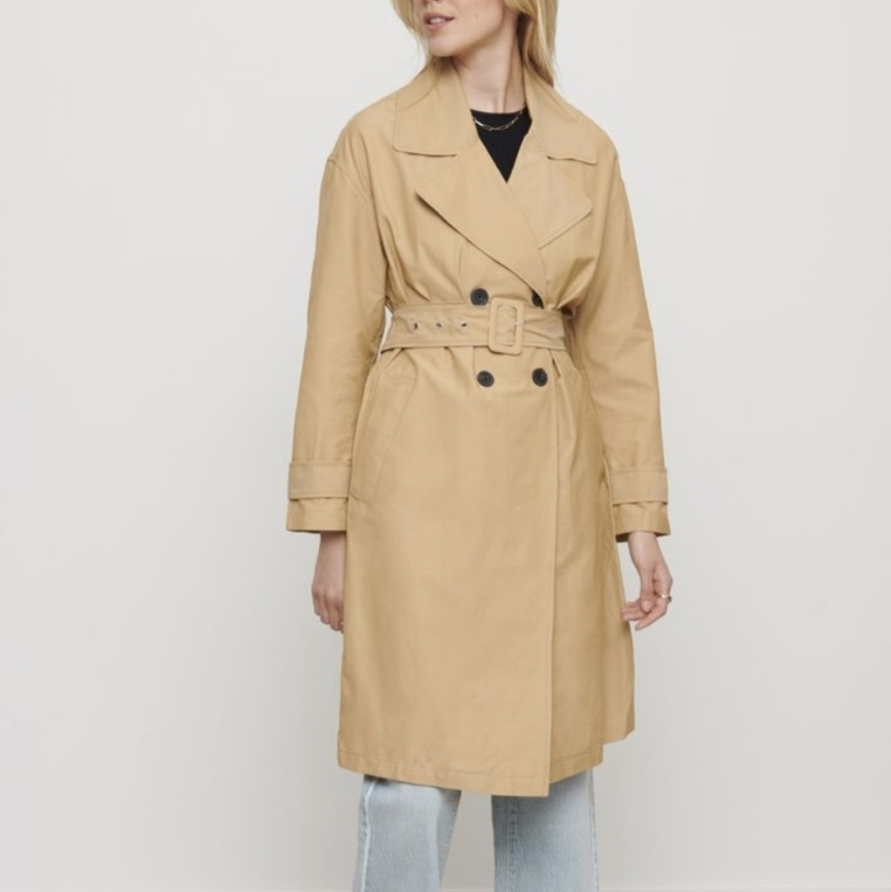 NWT Dynamite Belted Trench Coat - Picture 1 of 10